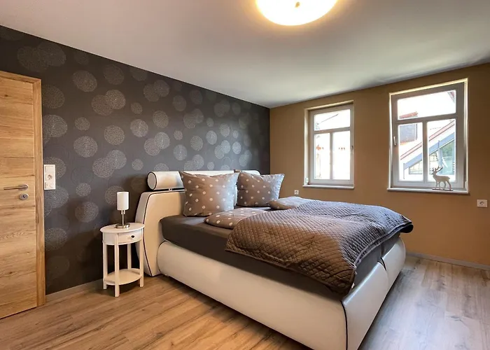 Alter Balken-Neuer Glanz - Ferienhaus Luna im Herzen Suhl Heinrichs